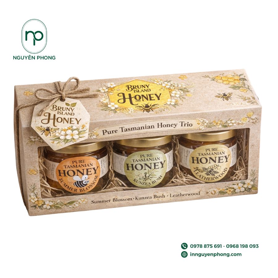 Hộp đựng mật ong làm quà tặng đẹp